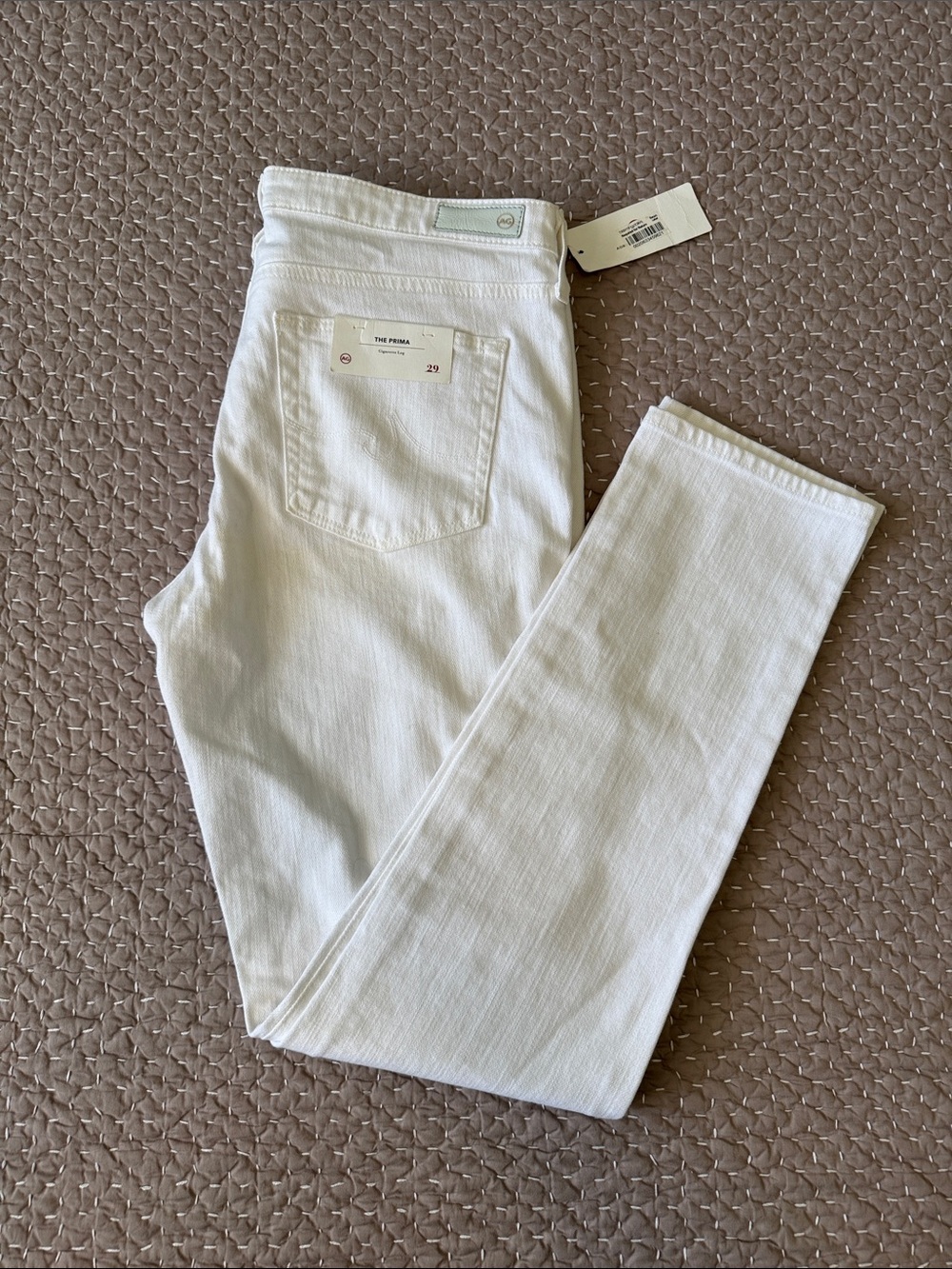 Ag Adriano Goldschmied White Skinny Jeans